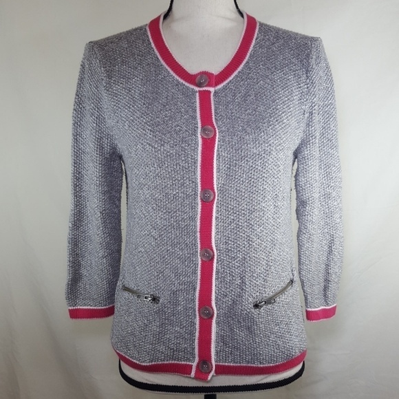 HALOGEN Button-Up Sweater, Size M - Picture 1 of 7